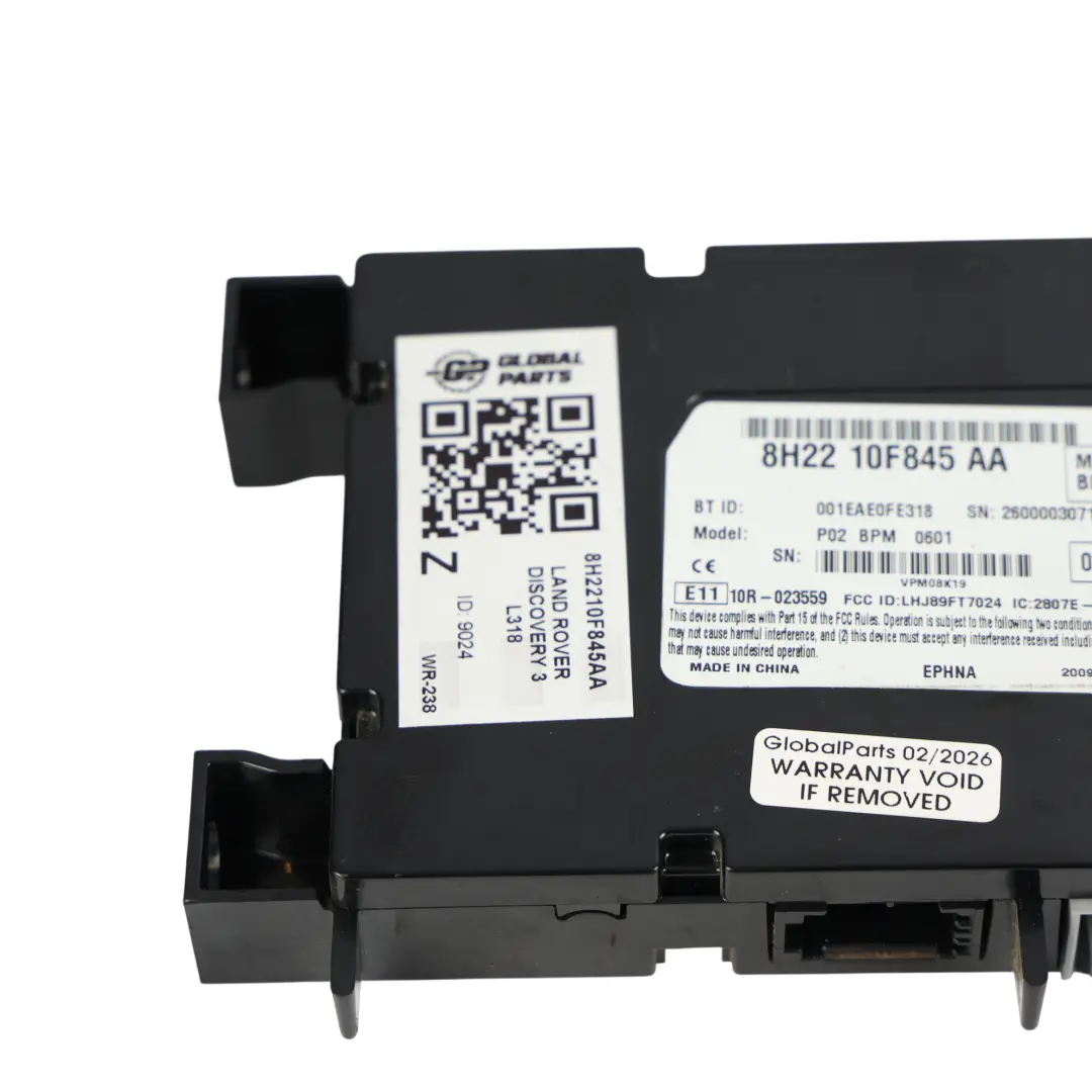 Land Rover Discovery 3 L319 Módulo Control Teléfono Bluetooth - SKU 8H2210F845AA - Número de pieza 8H2210F845AA
