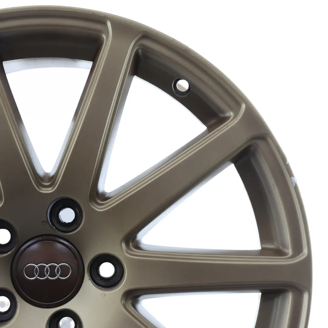Alu Felge 18" 9J ET:52 10-Speichen Gold für Audi TT 8J mit Teilenummer 8J0601025 Audi TT 8J Alu Felge 18" 9J ET:52 10-Speichen Gold - SKU 8J0601025-1 - Teilenummer 8J0601025