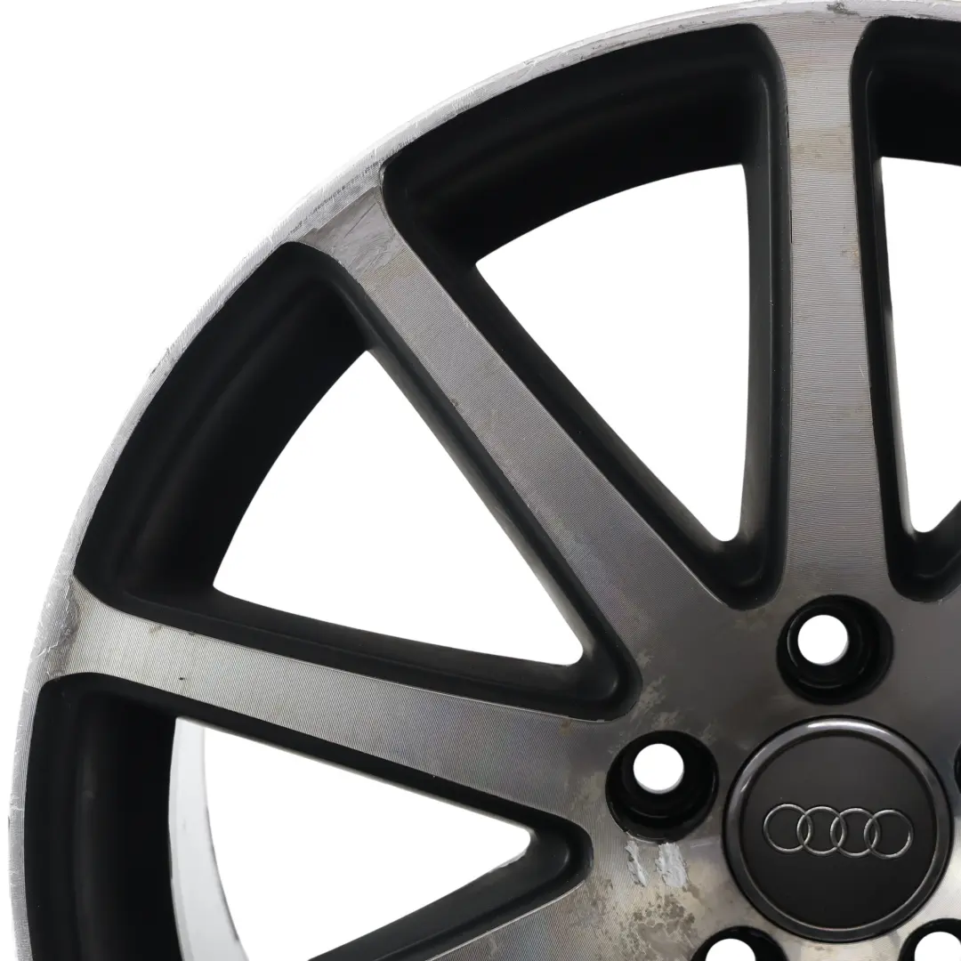 Audi TT 8J Bicolor Leichtmetallfelge 18" 9J ET:52 10-Speiche - SKU 8J0601025AA-3 - Teilenummer 8J0601025AA