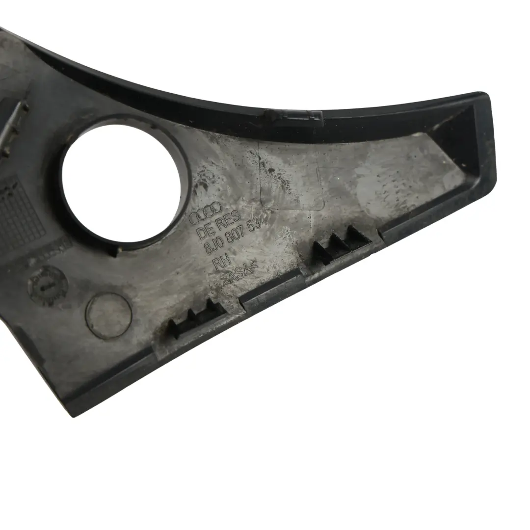 Cubierta Superior Parachoques Trasero Derecho para Audi TT TTS 8J con número de pieza 8J0807534 Audi TT TTS 8J Cubierta Superior Parachoques Trasero Derecho - SKU 8J0807534 - Número de pieza 8J0807534