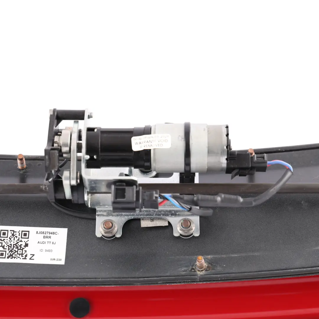 Audi TT 8J Rear Tailgate Wing Hatch Bootlid Motor Spoiler Brilliant Red - Y3J - SKU 8J0827948C-BRR - Part number 8J0827948C