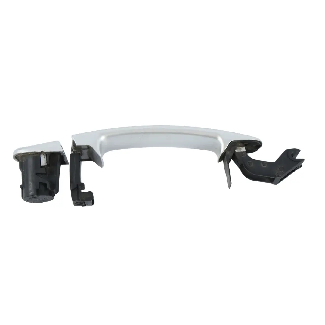 Audi TT 8J Front Door Handle Passenger Side Ice Silver Metallic - X7W - SKU 8J0837207-ICS - Part number 8J0837207