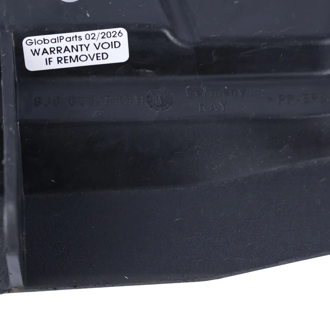 Copertura Arco Ruota Spoiler Posteriore Sinistro per Audi TT 8J con numero di parte 8J0853833B Audi TT 8J Copertura Arco Ruota Spoiler Posteriore Sinistro - SKU 8J0853833B - Numero di parte 8J0853833B