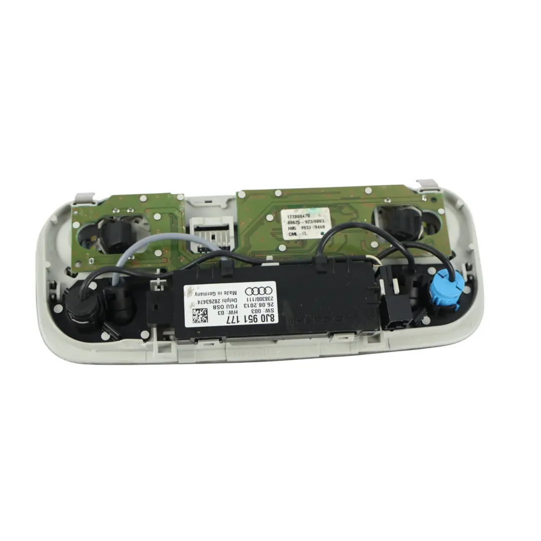 Audi TT 8J A3 8P Convertible Front Roof Reading Light Courtesy Lamp - SKU 8J0947111CA - Part number 8J0947111CA