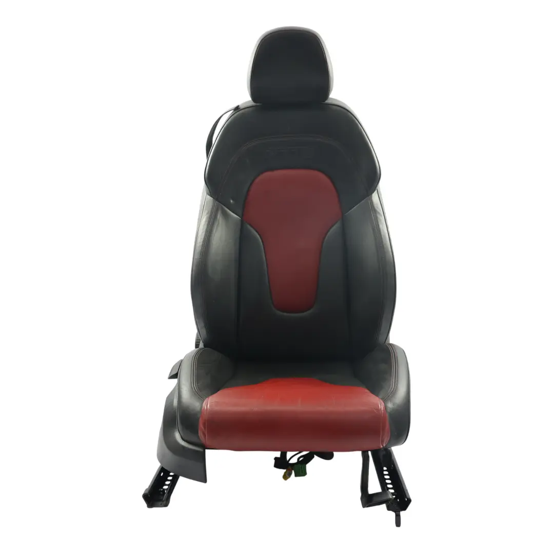 Audi TTS 8J Seat Front Right O/S Interior Heated Silk Nappa Leather Black Red - SKU 8J7881806CE-1 - Part number 8J7881806CE