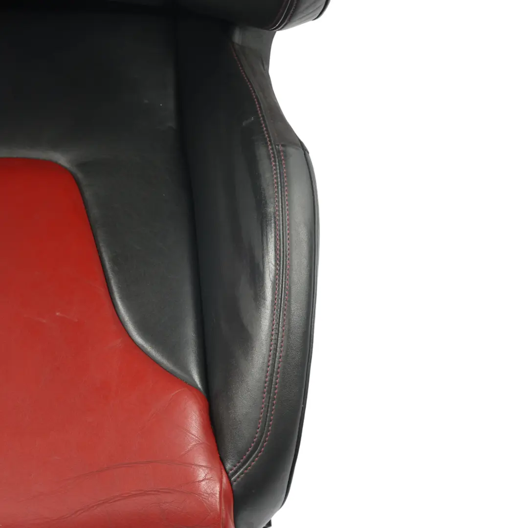Audi TTS 8J Siège Avant Droit Intérieur Chauffant Cuir Nappa Soie Noir Rouge - SKU 8J7881806CE-1 - Numéro de pièce 8J7881806CE