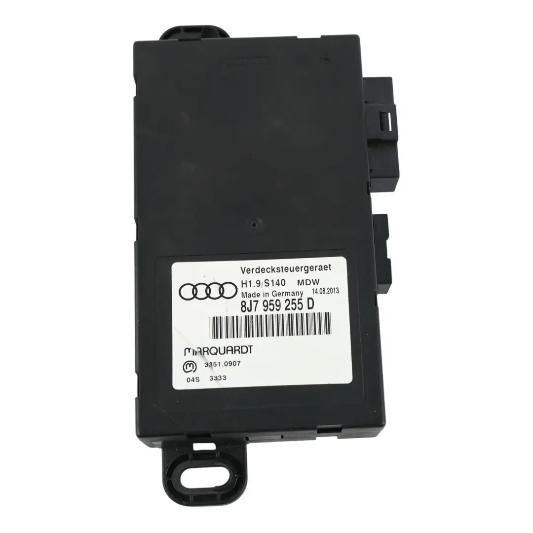 Roof Module Control Unit to Audi TT TTS 8J Convertible with Part number 8J7959255D Audi TT TTS 8J Convertible Roof Module Control Unit - SKU 8J7959255D - Part number 8J7959255D
