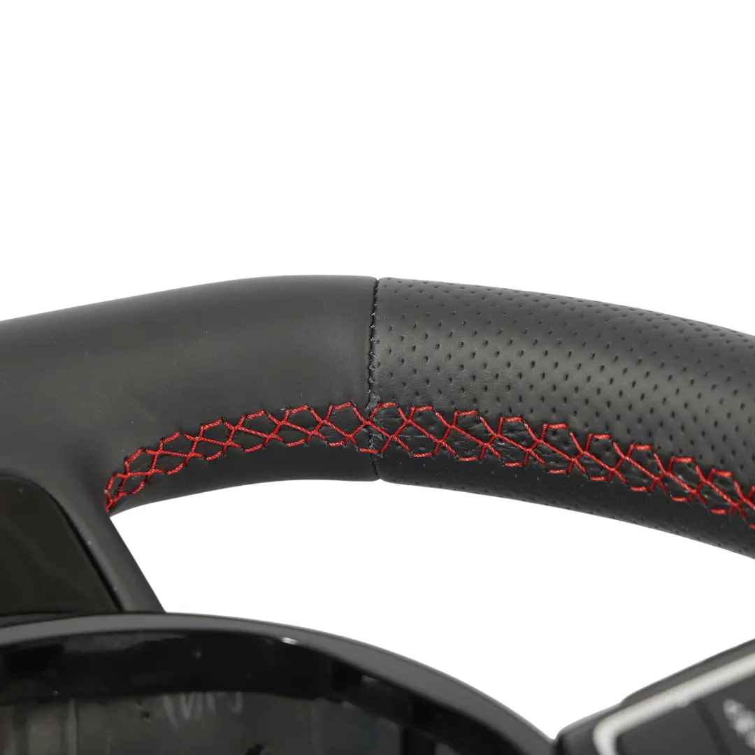 Audi A5 S5 8T Lenkrad NEU Schwarz Leder Flachboden Paddles - SKU 8K0419091DK-1 - Teilenummer 8K0419091DK