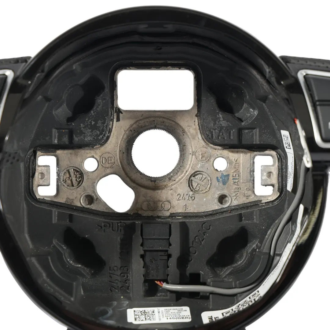 Audi A5 S5 8T Kierownica NOWA Czarna Skóra Ścięta Łopatki - SKU 8K0419091DK-1 - Numer Części 8K0419091DK