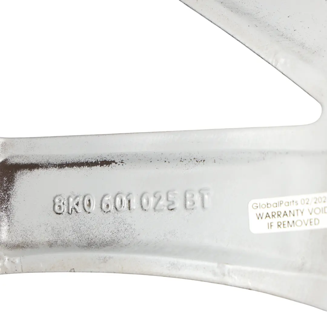 Audi A4 B8 Argento Cerchio In Lega 18" 8J ET:47 - SKU 8K0601025BT-2 - Numero di parte 8K0601025BT