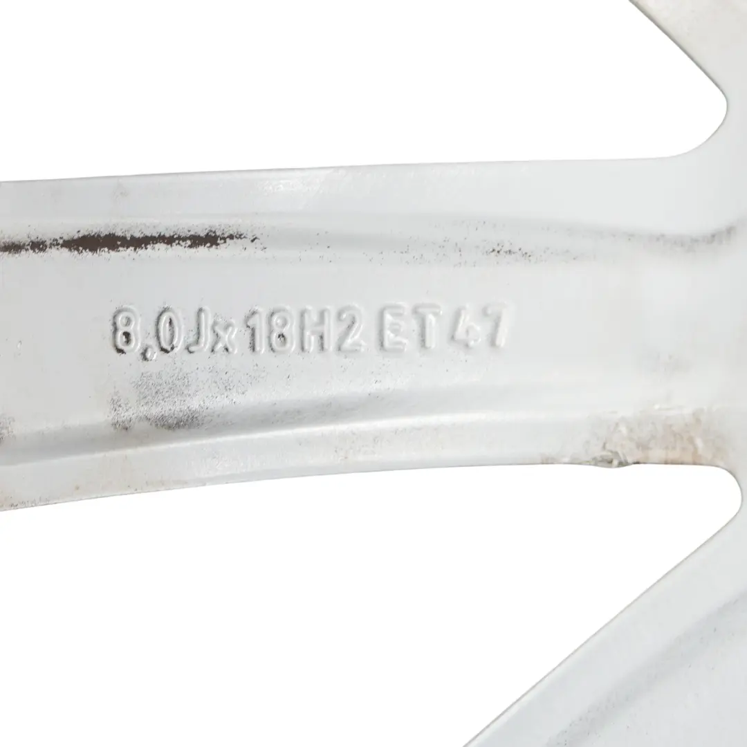 Audi A4 B8 Srebrna Felga Aluminiowa 18" 8J ET:47 - SKU 8K0601025BT-2 - Numer Części 8K0601025BT