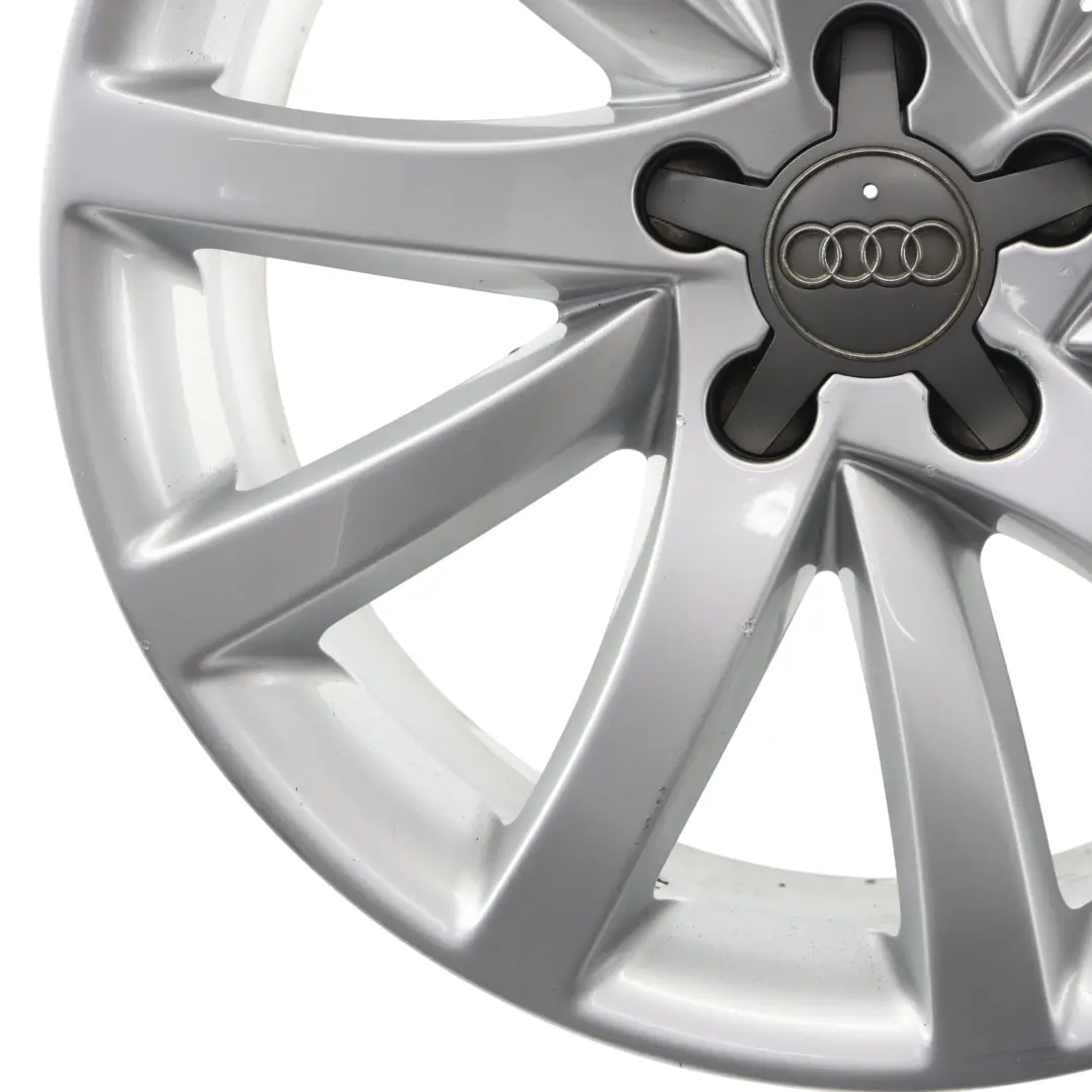 Audi A4 B8 Silver Wheel Alloy Rim 18" 8J ET:47 - SKU 8K0601025BT-2 - Part number 8K0601025BT