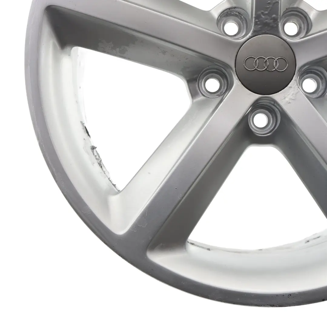 Audi A4 B8 8K Cerchio In Lega Argento 18" ET:47 8J Star Spoke - SKU 8K0601025Q-1 - Numero di parte 8K0601025Q