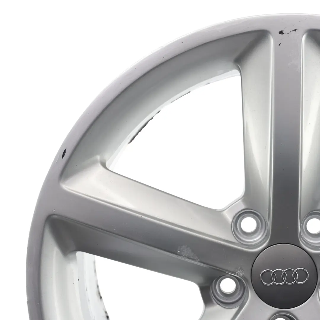 8K Silver Wheel Alloy Rim 18" ET:47 8J Star Spoke to Audi A4 B8 with Part number 8K0601025Q Audi A4 B8 8K Silver Wheel Alloy Rim 18" ET:47 8J Star Spoke - SKU 8K0601025Q-3 - Part number 8K0601025Q