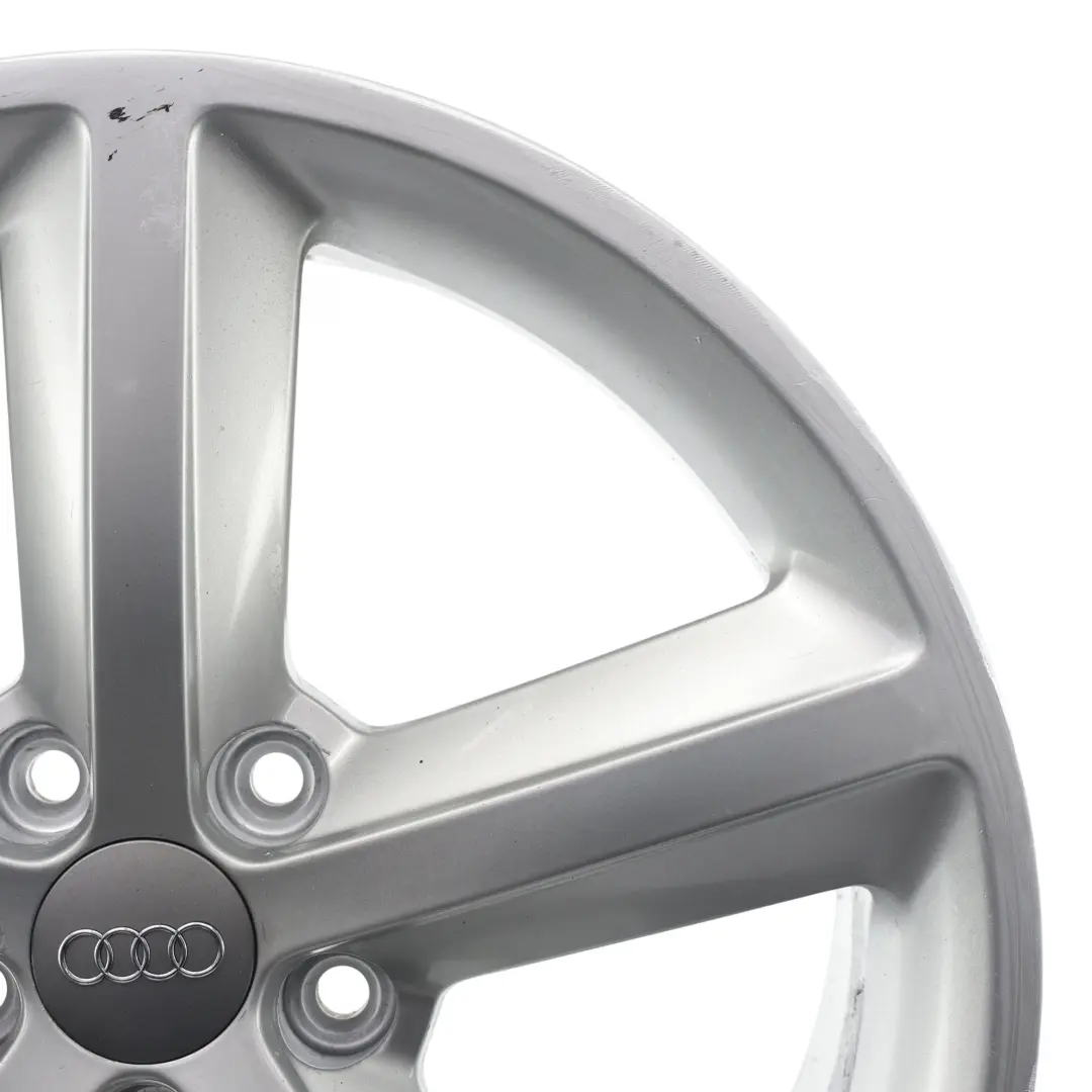 8K Silver Wheel Alloy Rim 18" ET:47 8J Star Spoke to Audi A4 B8 with Part number 8K0601025Q Audi A4 B8 8K Silver Wheel Alloy Rim 18" ET:47 8J Star Spoke - SKU 8K0601025Q-3 - Part number 8K0601025Q