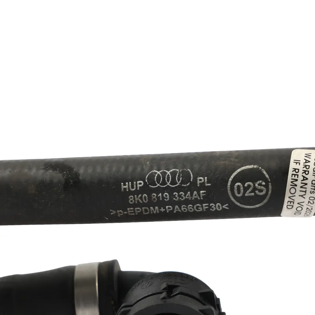 Tuyau De Liquide De Refroidissement 2.0 TDI pour Audi A4 B8 A5 8T à propos du numéro de pièce 8K0819334AF Audi A4 B8 A5 8T Tuyau De Liquide De Refroidissement 2.0 TDI - SKU 8K0819334AF - Numéro de pièce 8K0819334AF