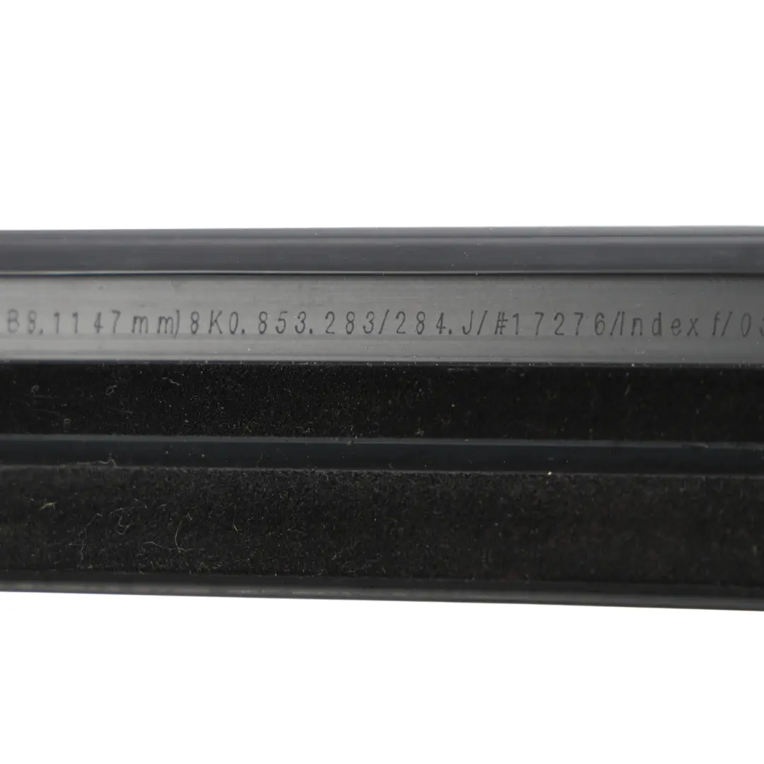 Front Door Window Weather Strip Trim Outer Left N/S Black to Audi A4 B8 with Part number 8K0853283M Audi A4 B8 Front Door Window Weather Strip Trim Outer Left N/S Black - SKU 8K0853283M - Part number 8K0853283M