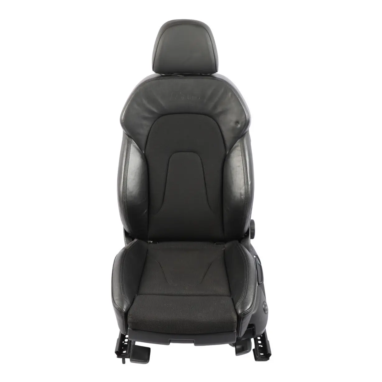 Audi A4 B8 Sedan Sport Front Seat S-Line Left N/S Half Leather Soul Black