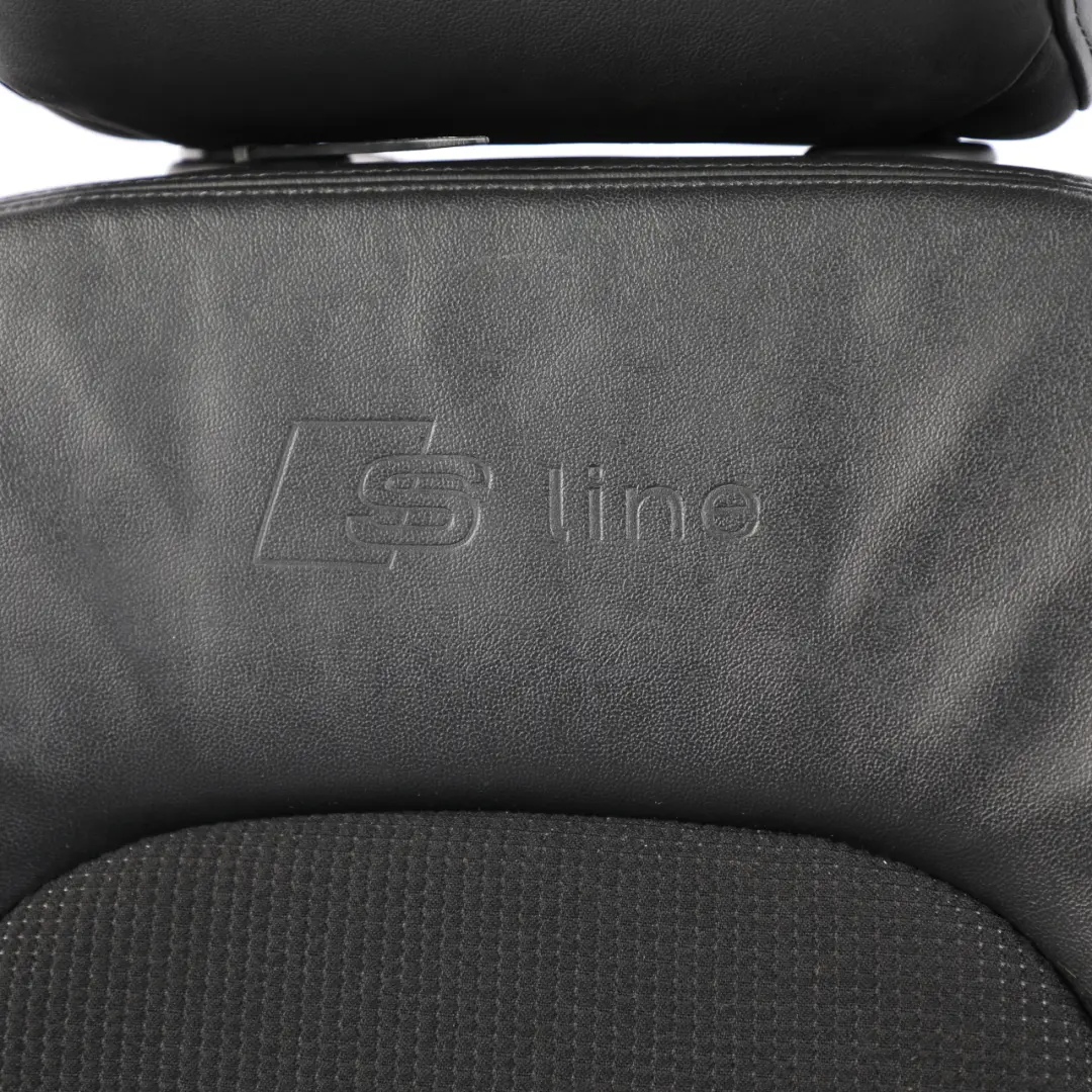 Front Seat S-Line Left N/S Half Leather Soul Black to Audi A4 B8 Sedan Sport with Part number 8K0881805Q Audi A4 B8 Sedan Sport Front Seat S-Line Left N/S Half Leather Soul Black - SKU 8K0881805Q-1 - Part number 8K0881805Q