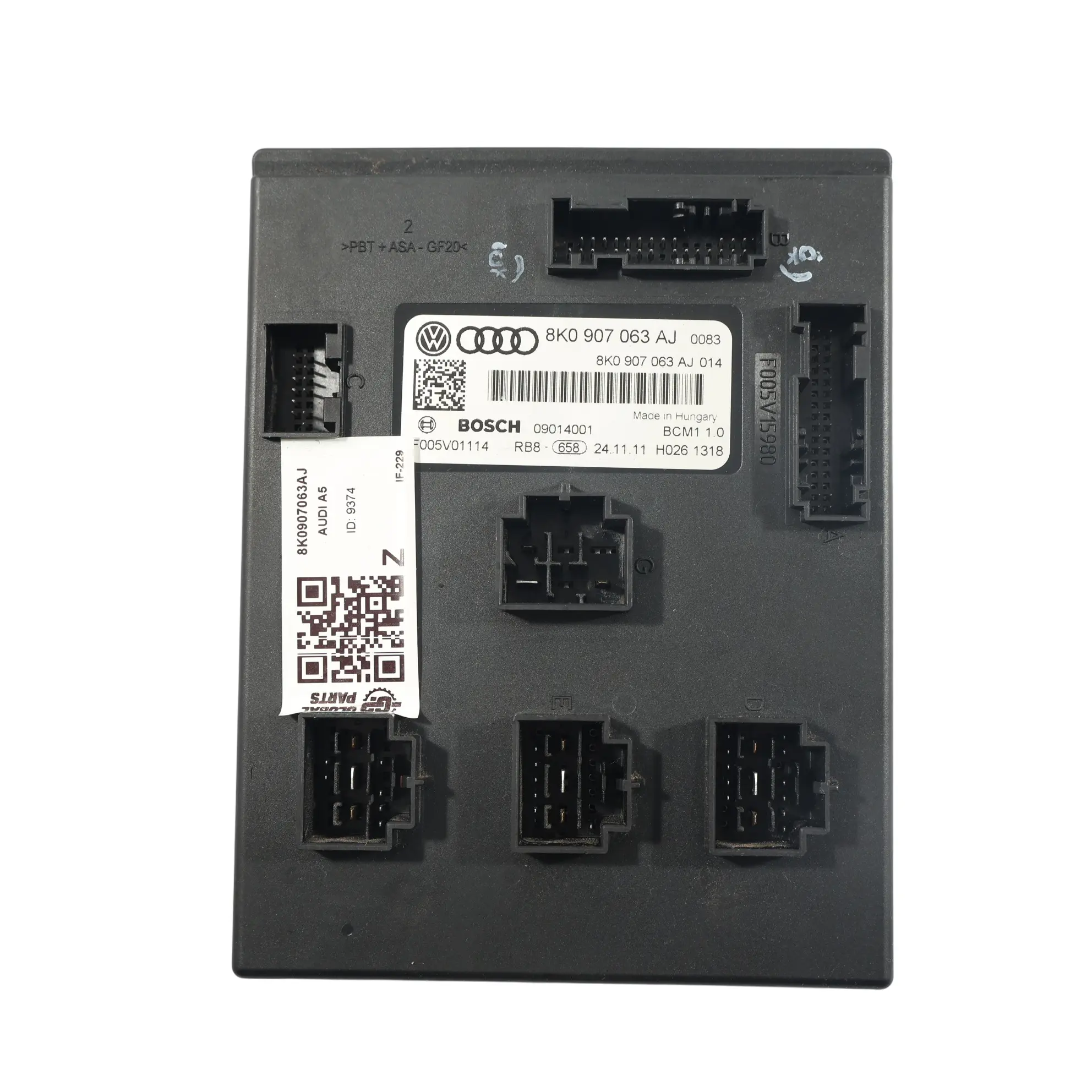Audi A5 8T Modulo Unità Controllo Comfort BCM ECU 8K0907063AJ