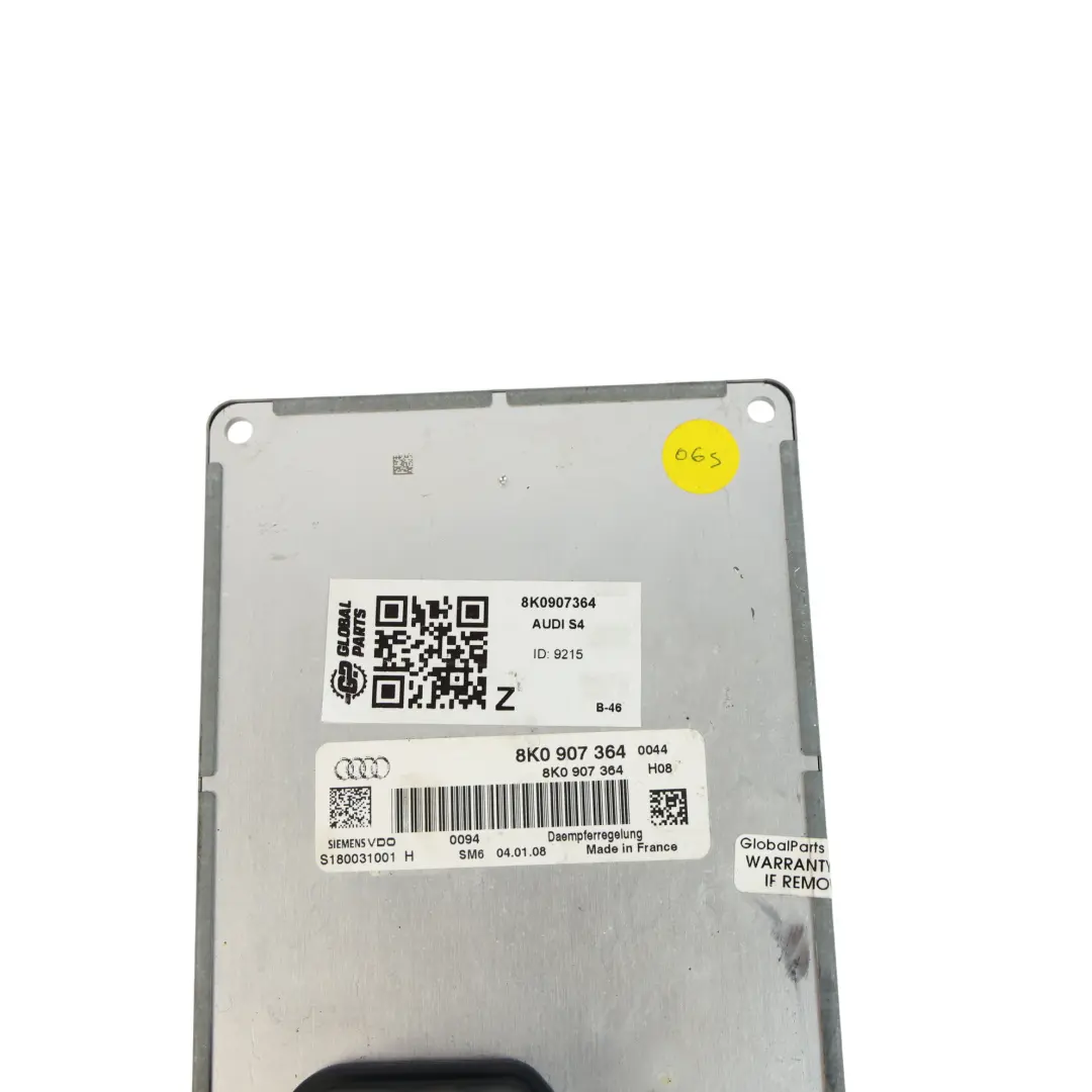 Audi S4 B8 Quattro Dynamisches Fahrwerk Elektrisches Dämpferregelmodul - SKU 8K0907364 - Teilenummer 8K0907364
