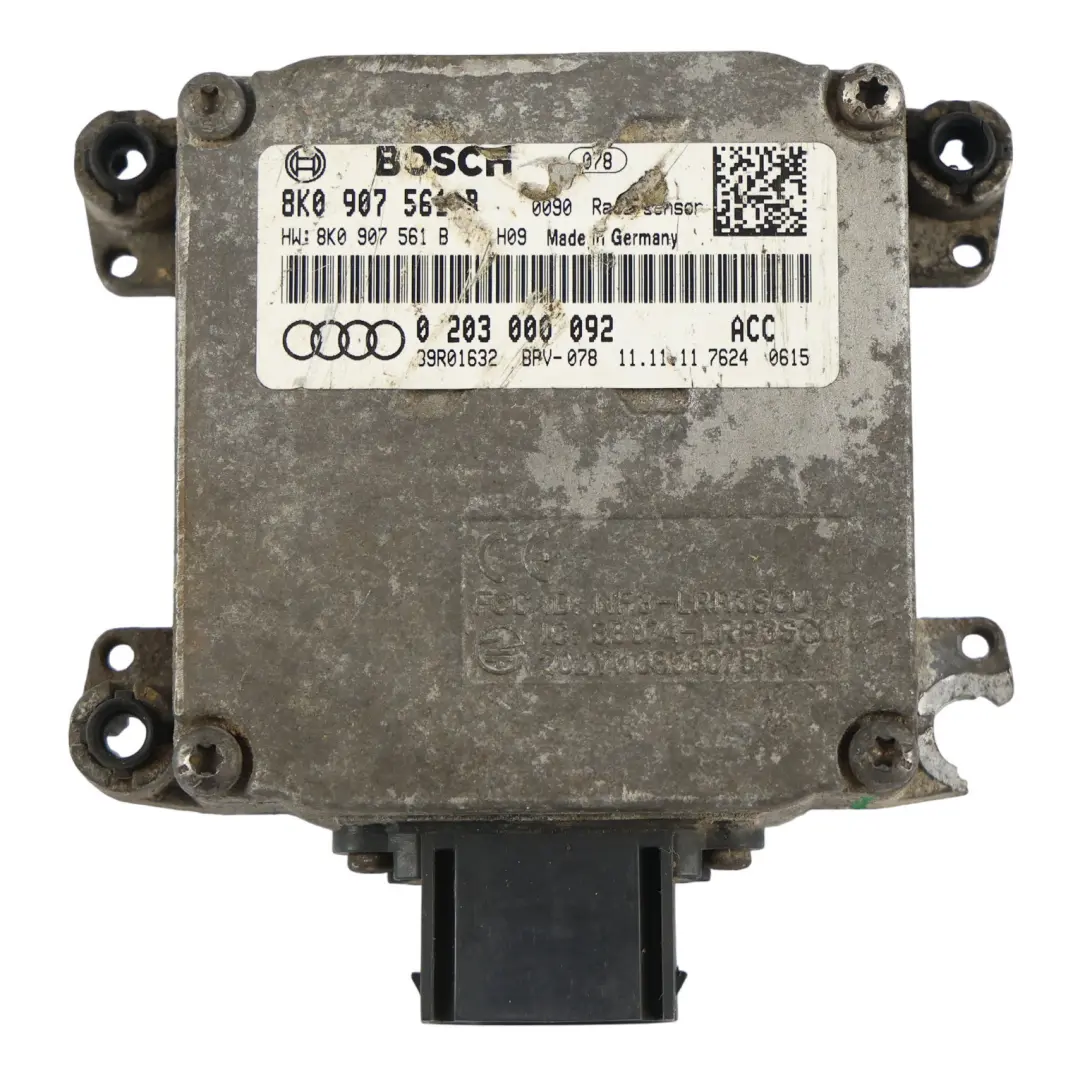 Vorne Abstand Radar Sensor Steuermodul für Audi A4 B8 A5 8T Q5 8R mit Teilenummer 8K0907561B Audi A4 B8 A5 8T Q5 8R Vorne Abstand Radar Sensor Steuermodul - SKU 8K0907561B-1 - Teilenummer 8K0907561B