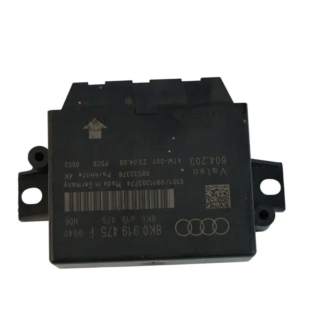 Module Commande Distance Assistance Stationnement PDC ECU pour Audi A4 B8 à propos du numéro de pièce 8K0919475F Audi A4 B8 Module Commande Distance Assistance Stationnement PDC ECU - SKU 8K0919475F - Numéro de pièce 8K0919475F