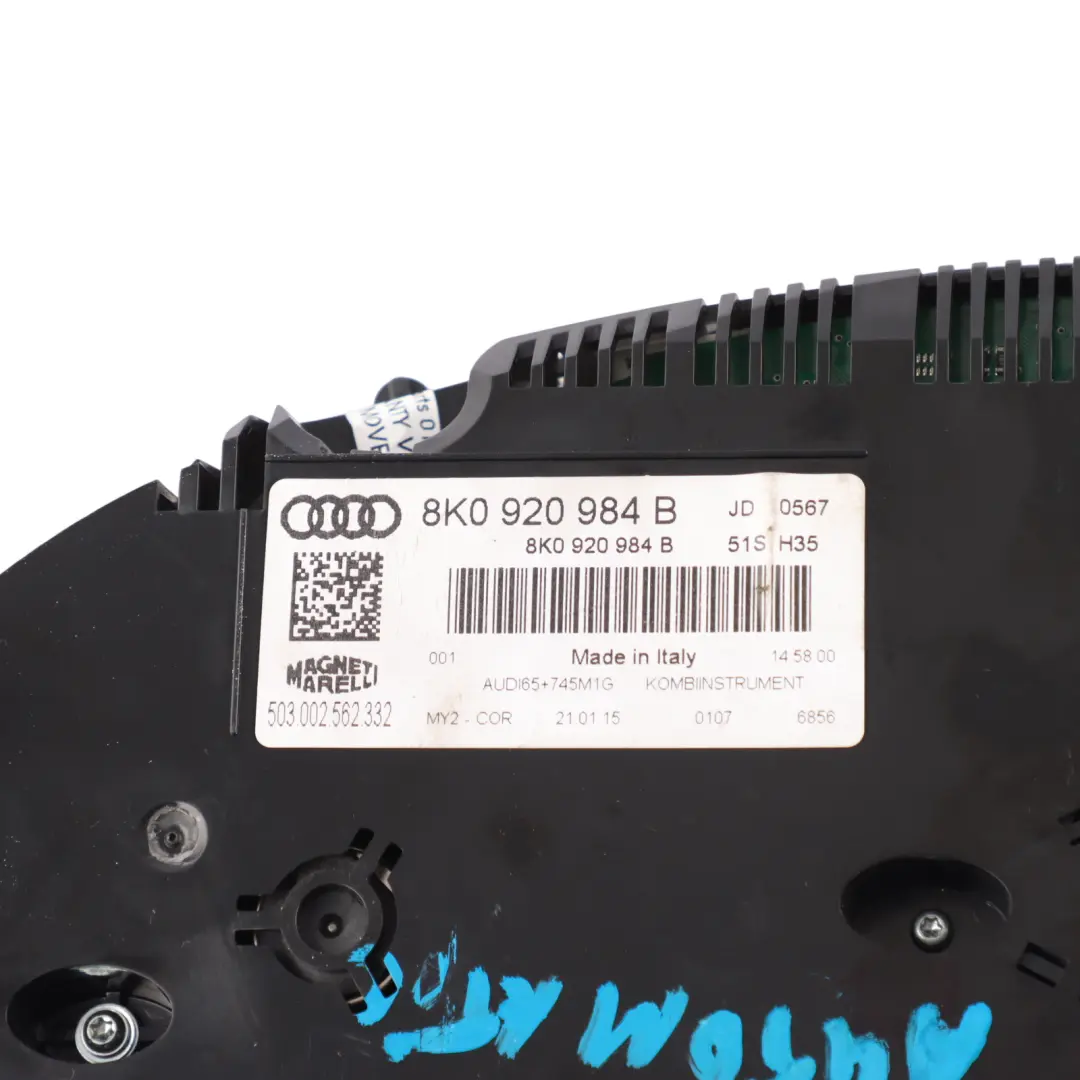 Audi A4 B8 Instrument Cluster Speedo Clocks Meter Diesel Automatic - SKU 8K0920984B - Part number 8K0920984B