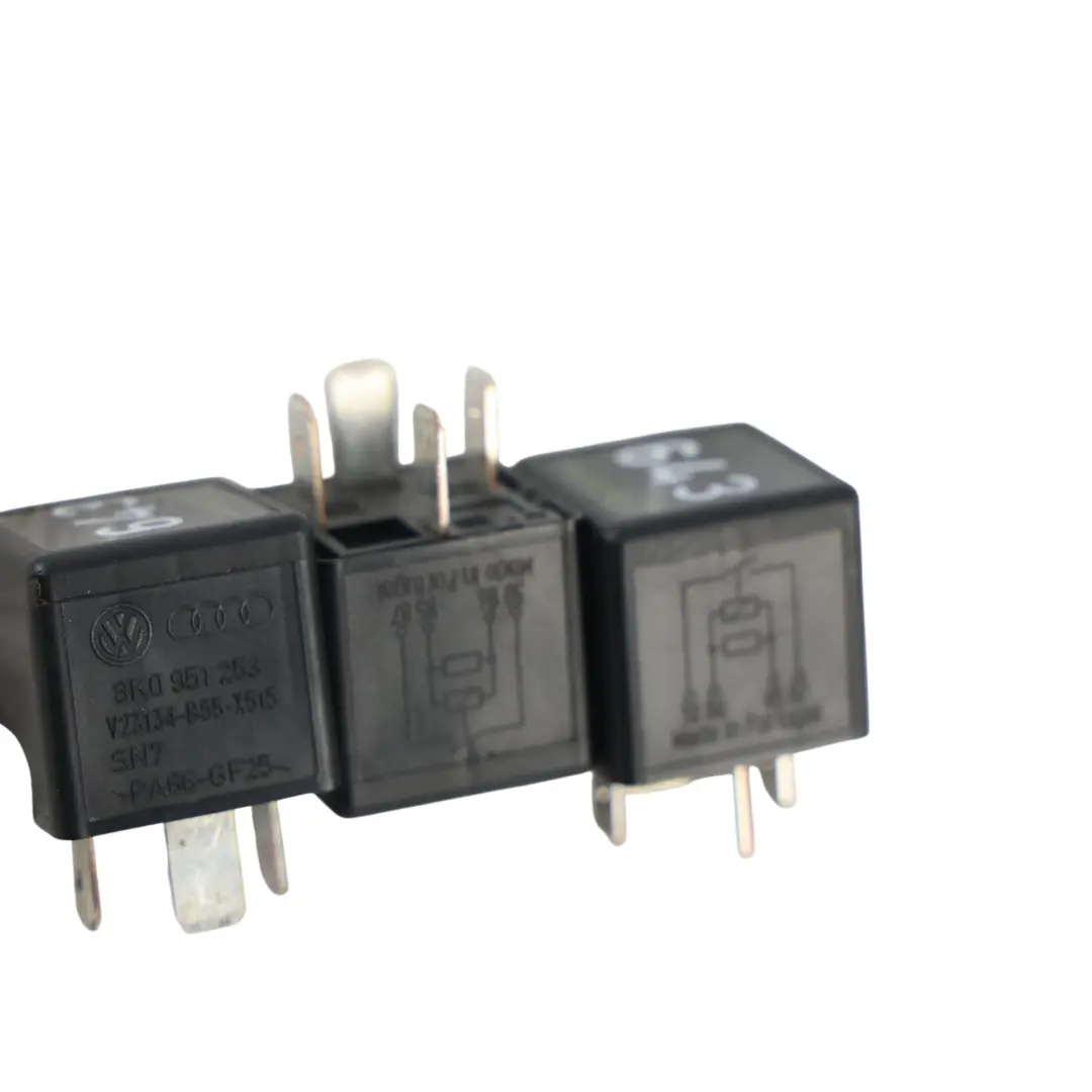 Relais 643 Unité Module 4 Broches Set X3 pour Audi VW Volkswagen Seat à propos du numéro de pièce 8K0951253 Audi VW Volkswagen Seat Relais 643 Unité Module 4 Broches Set X3 - SKU 8K0951253-2 - Numéro de pièce 8K0951253