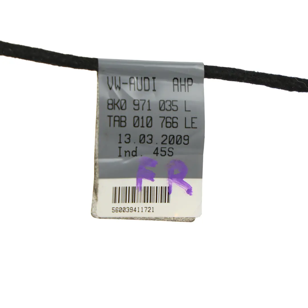 Audi A4 B8 Porta Cablaggio Cavo Loom Anteriore Lato Guida - SKU 8K0971035L - Numero di parte 8K0971035L