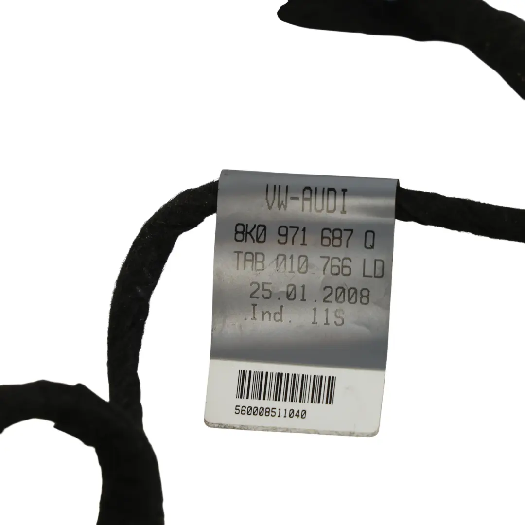 Audi A4 B8 Cableado De La Puerta Trasera Izquierda - SKU 8K0971687Q - Número de pieza 8K0971687Q