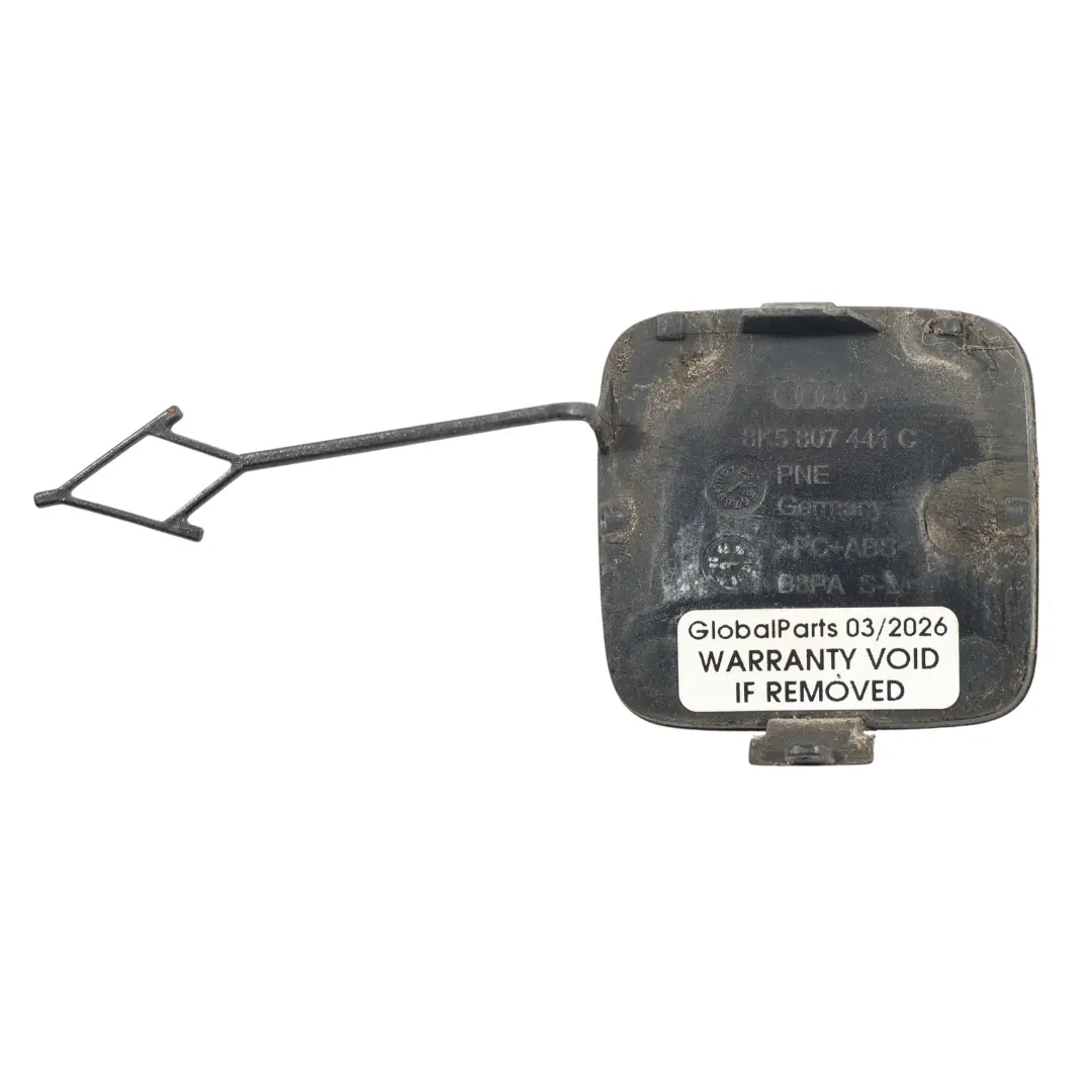 Audi A4 B8 Coperchio Gancio Traino Paraurti Posteriore Grigio Daytona Z7S - SKU 8K5807441C-DGR - Numero di parte 8K5807441C