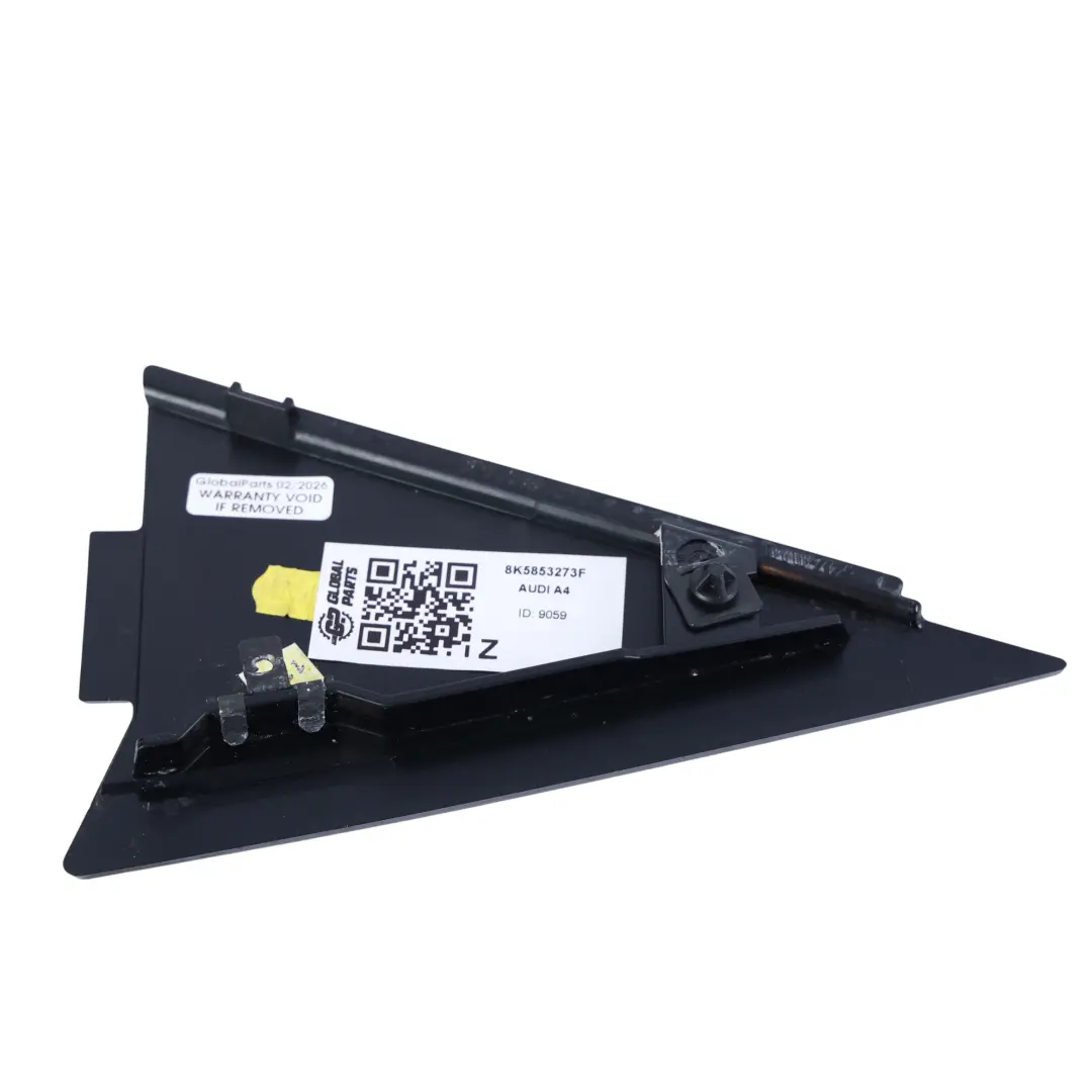 Triangulaire Porte Arrière Gauche Break Finition Brillante pour Audi A4 B8 à propos du numéro de pièce 8K5853273F Audi A4 B8 Triangulaire Porte Arrière Gauche Break Finition Brillante - SKU 8K5853273F - Numéro de pièce 8K5853273F