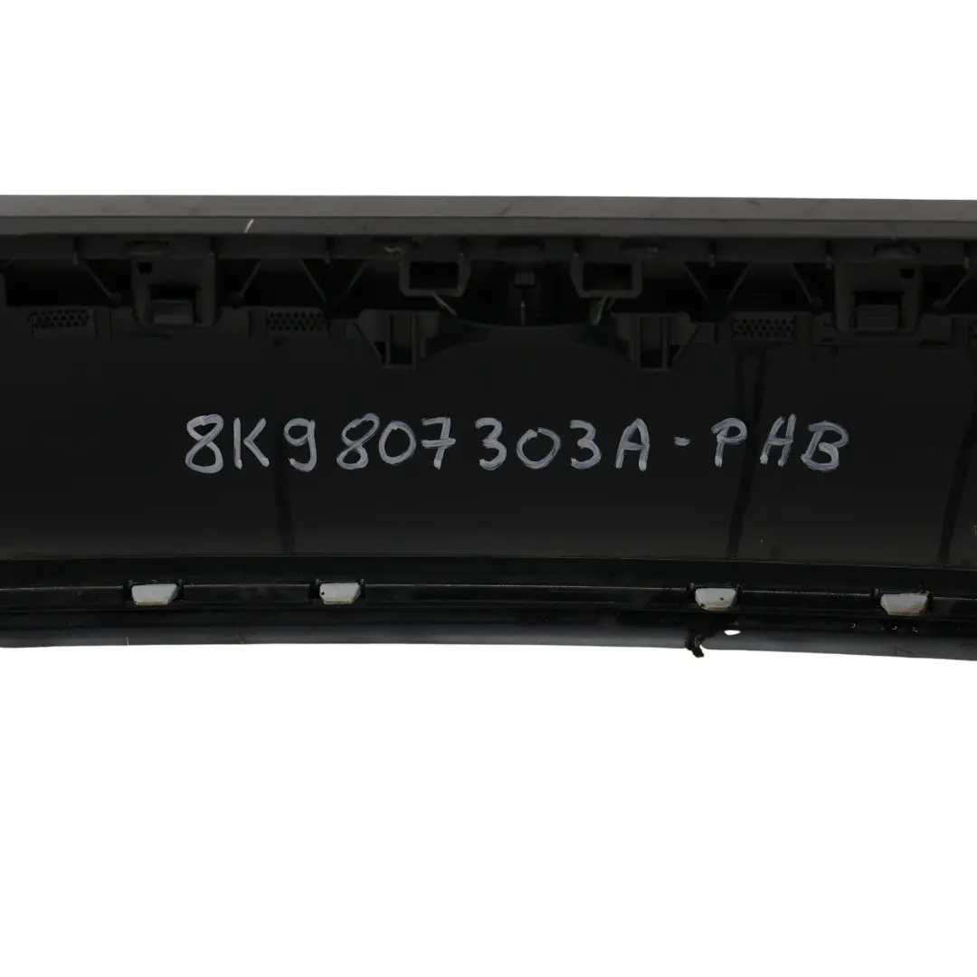 Bumper Trim Panel Cover Phantom Black - Z9Y to Audi A4 S4 B8 Avant Rear with Part number 8K9807303A Audi A4 S4 B8 Avant Rear Bumper Trim Panel Cover Phantom Black - Z9Y - SKU 8K9807303A-PHB - Part number 8K9807303A