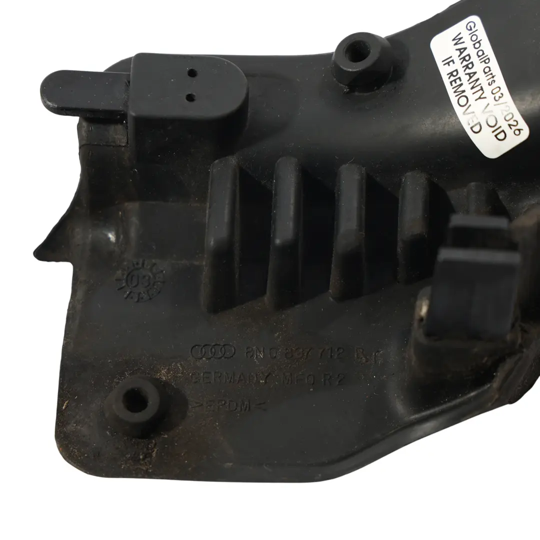 8N Junta Goma Esquina Puerta Delantera Derecha 8N0837712B para Audi TT con número de pieza 8N0837712C Audi TT 8N Junta Goma Esquina Puerta Delantera Derecha 8N0837712B - SKU 8N0837712C - Número de pieza 8N0837712C