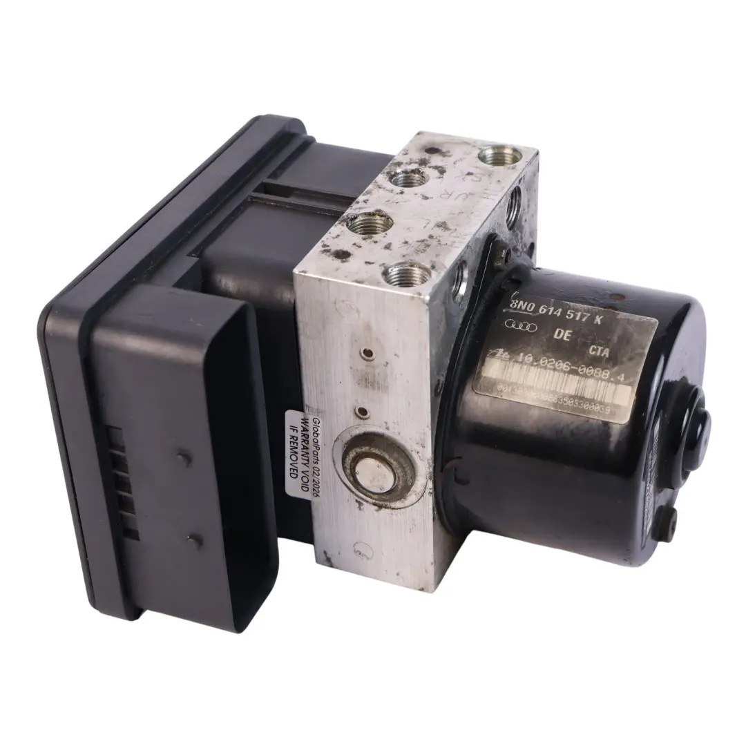 8N 3.2 VR6 Quattro ABS Pump Modulator Control Unit 8N0614517K to Audi TT with Part number 8N0907379K Audi TT 8N 3.2 VR6 Quattro ABS Pump Modulator Control Unit 8N0614517K - SKU 8N0907379K - Part number 8N0907379K