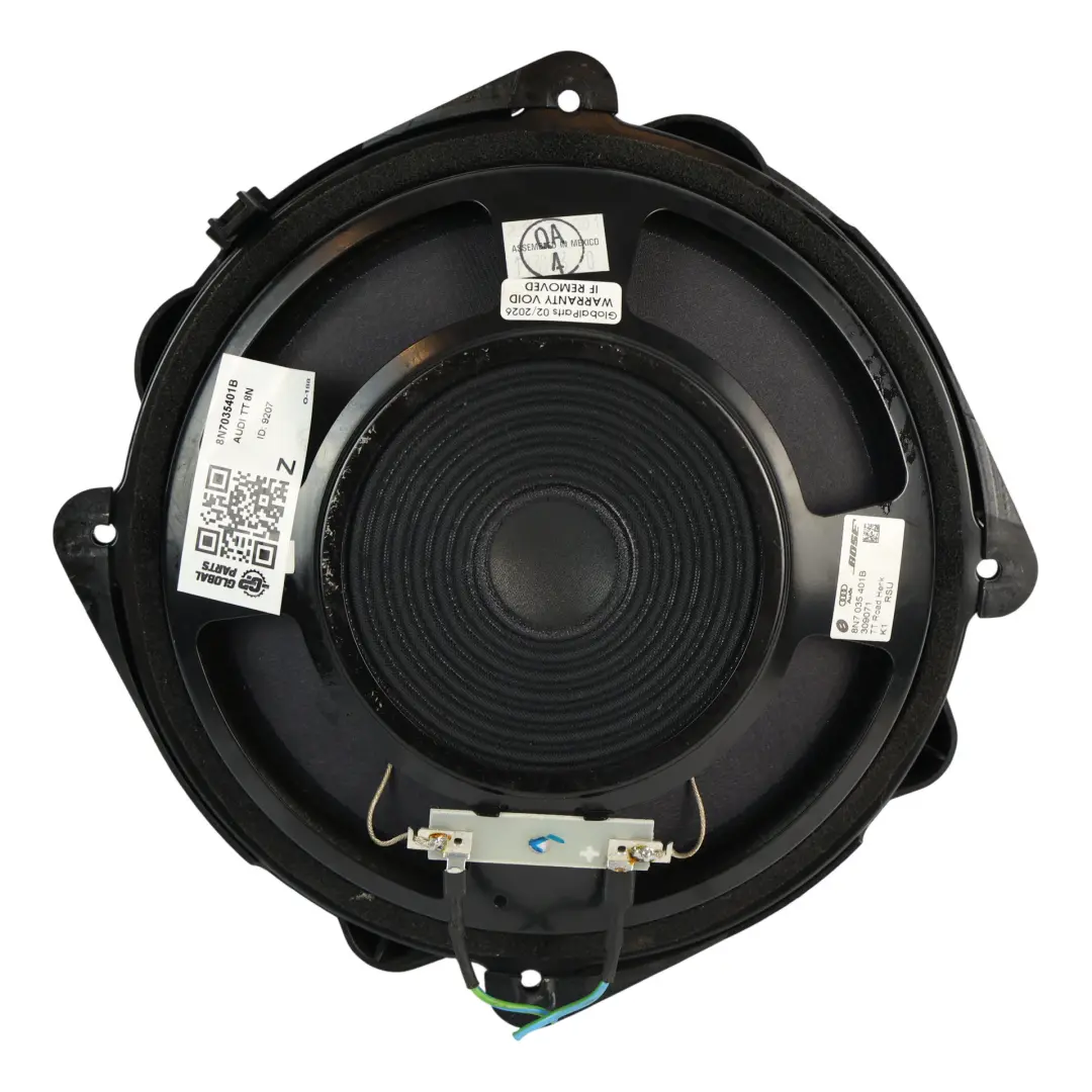 Audi TT 8N Bose Bass Subwoofer Altoparlante Centrale Posteriore - SKU 8N7035401B - Numero di parte 8N7035401B