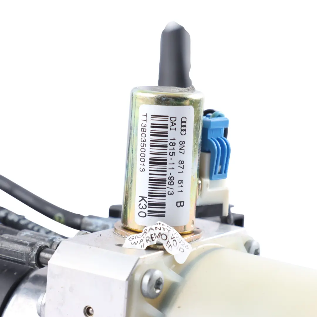 8N Convertible Hydraulic Roof Pump Motor Mechanism to Audi TT with Part number 8N7871611A Audi TT 8N Convertible Hydraulic Roof Pump Motor Mechanism - SKU 8N7871611A - Part number 8N7871611A