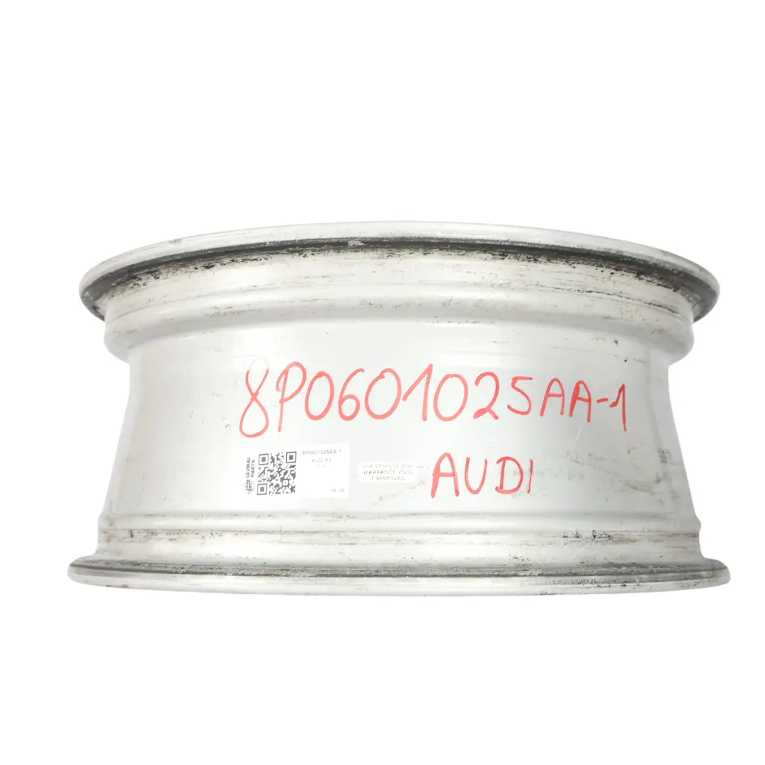 Srebrna Felga Aluminiowa 16" 6,5J ET:50 9-Ramienna do Audi A3 8P o numerze 8P0601025AA Audi A3 8P Srebrna Felga Aluminiowa 16" 6,5J ET:50 9-Ramienna - SKU 8P0601025AA-1 - Numer Części 8P0601025AA
