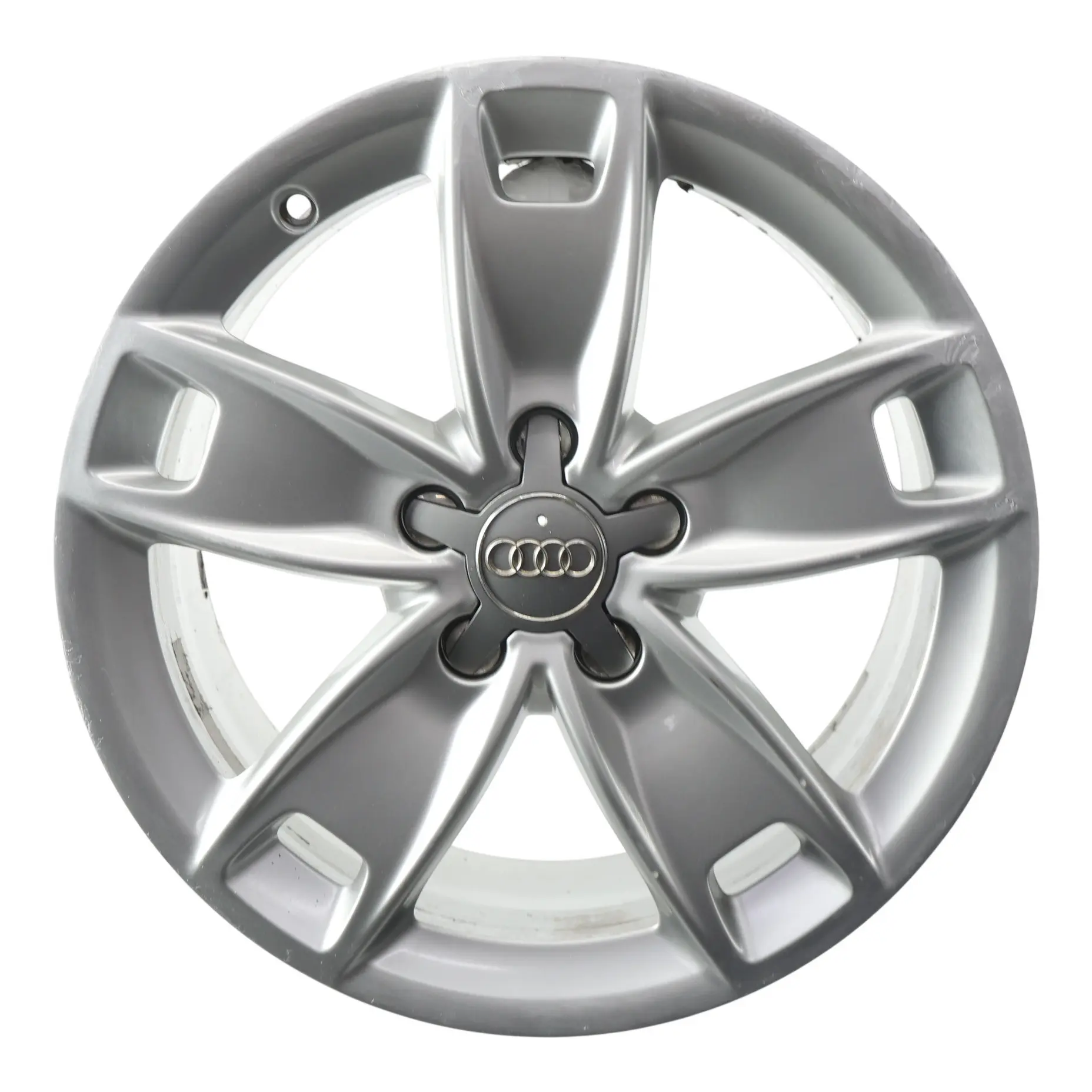 Audi A3 8P Silver Wheel Alloy Rim 17" 7,5J ET:56 Star Spoke 8P0601025BL