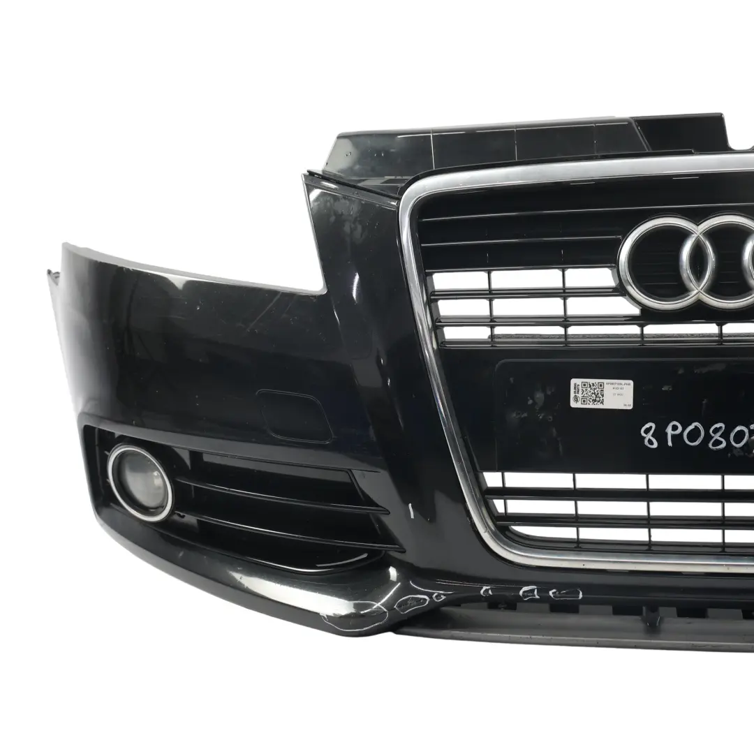 Audi A3 8P Front Bumper Trim Panel Cover Phantom Black - Z9Y - SKU 8P0807105L-PHB - Part number 8P0807105L