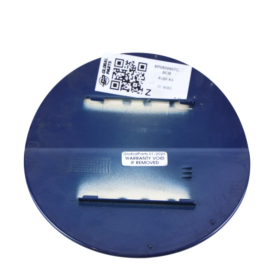 Cache De Trappe À Carburant Bleu Scuba Métallisé - X5Q pour Audi A3 8P à propos du numéro de pièce 8P0809907C Audi A3 8P Cache De Trappe À Carburant Bleu Scuba Métallisé - X5Q - SKU 8P0809907C-SCB - Numéro de pièce 8P0809907C