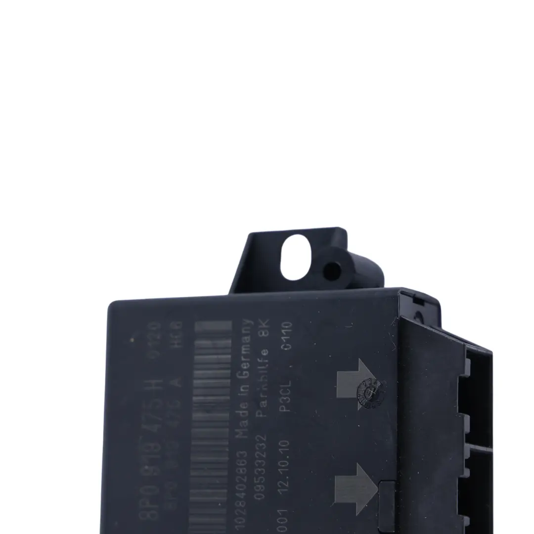 PDC Parking Assistance Distance Control Module Unit ECU to Audi A3 8P with Part number 8P0919475H Audi A3 8P PDC Parking Assistance Distance Control Module Unit ECU - SKU 8P0919475H - Part number 8P0919475H