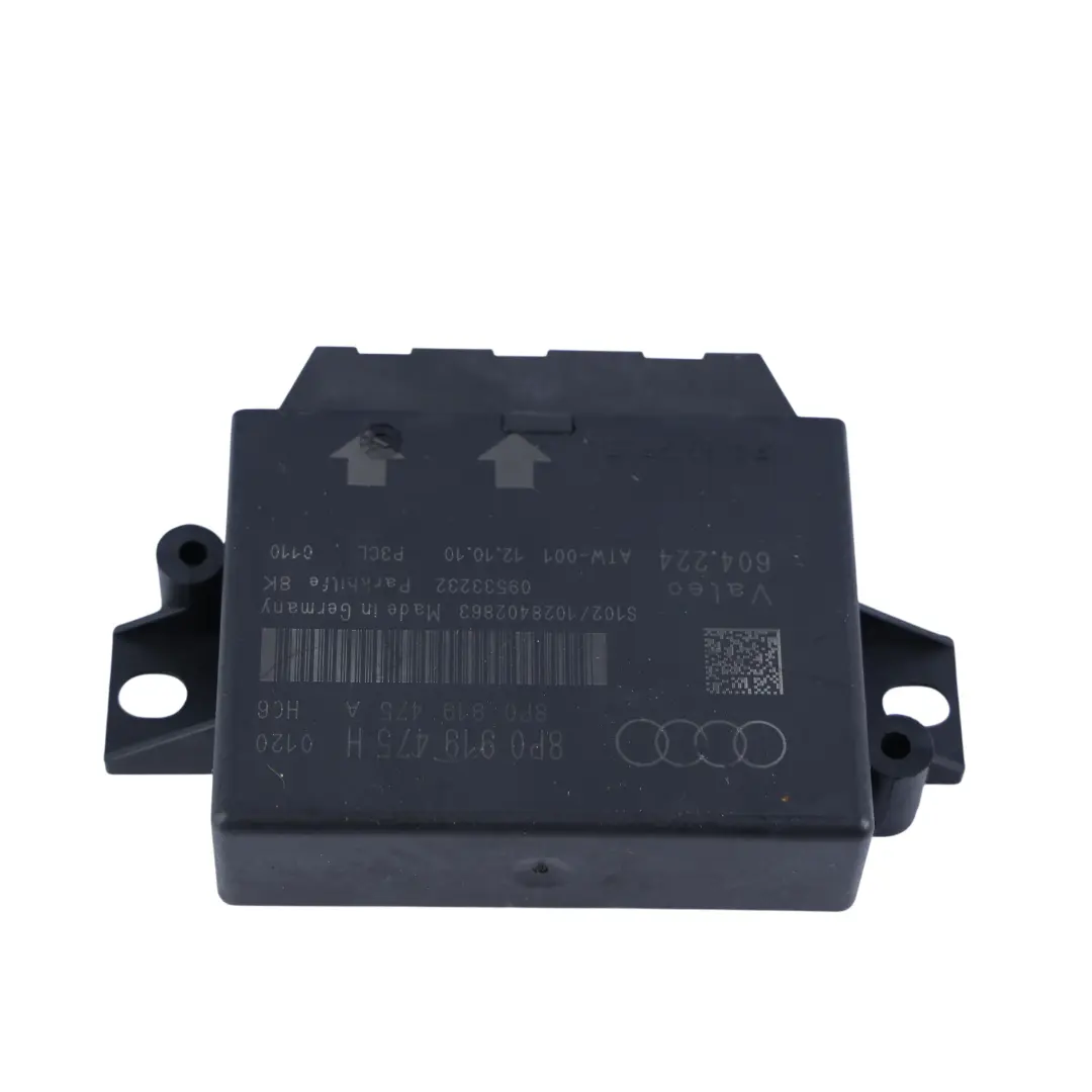 Module Commande Distance Assistance Stationnement PDC ECU pour Audi A3 8P à propos du numéro de pièce 8P0919475H Audi A3 8P Module Commande Distance Assistance Stationnement PDC ECU - SKU 8P0919475H - Numéro de pièce 8P0919475H