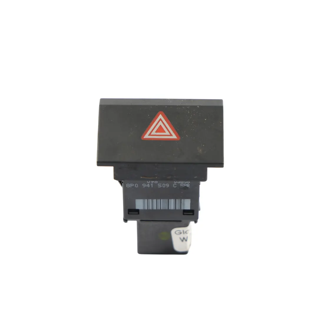 Audi A3 8P Interruptor De Las Luces De Emergencia Botón Indicador - SKU 8P0941509C - Número de pieza 8P0941509C