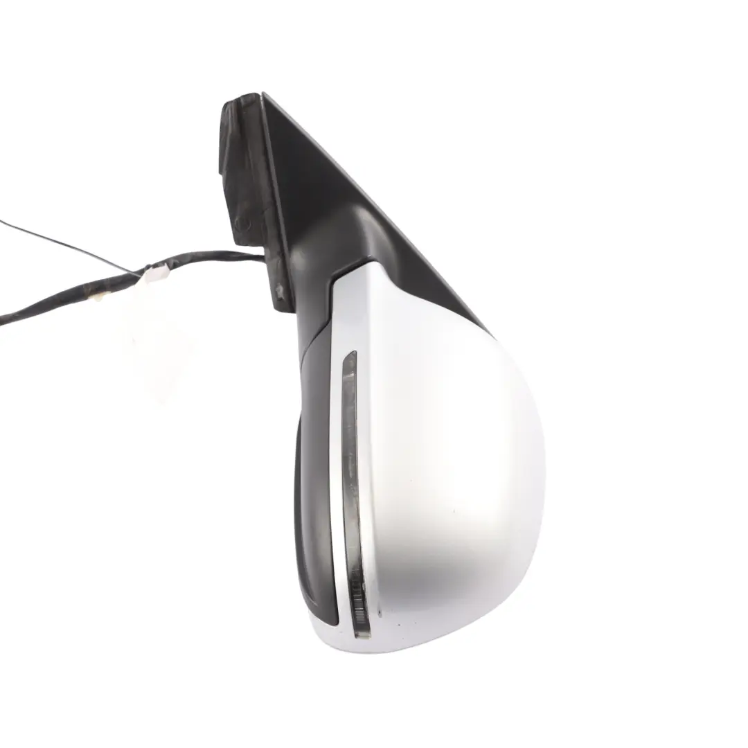 Audi A3 8P Wing Mirror Door Left N/S Outside Ice Silver Metallic X7W - SKU 8P2858531EC-ICS - Part number 8P2858531EC