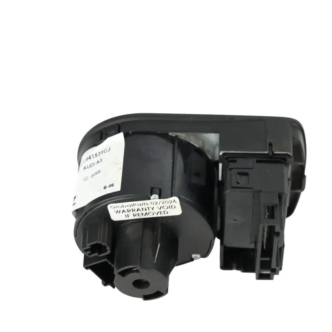 Audi A3 8P Headlight Fog Lamp Dashboard Control Switch Panel - SKU RHD-8P2941531CJ - Part number 8P2941531CJ