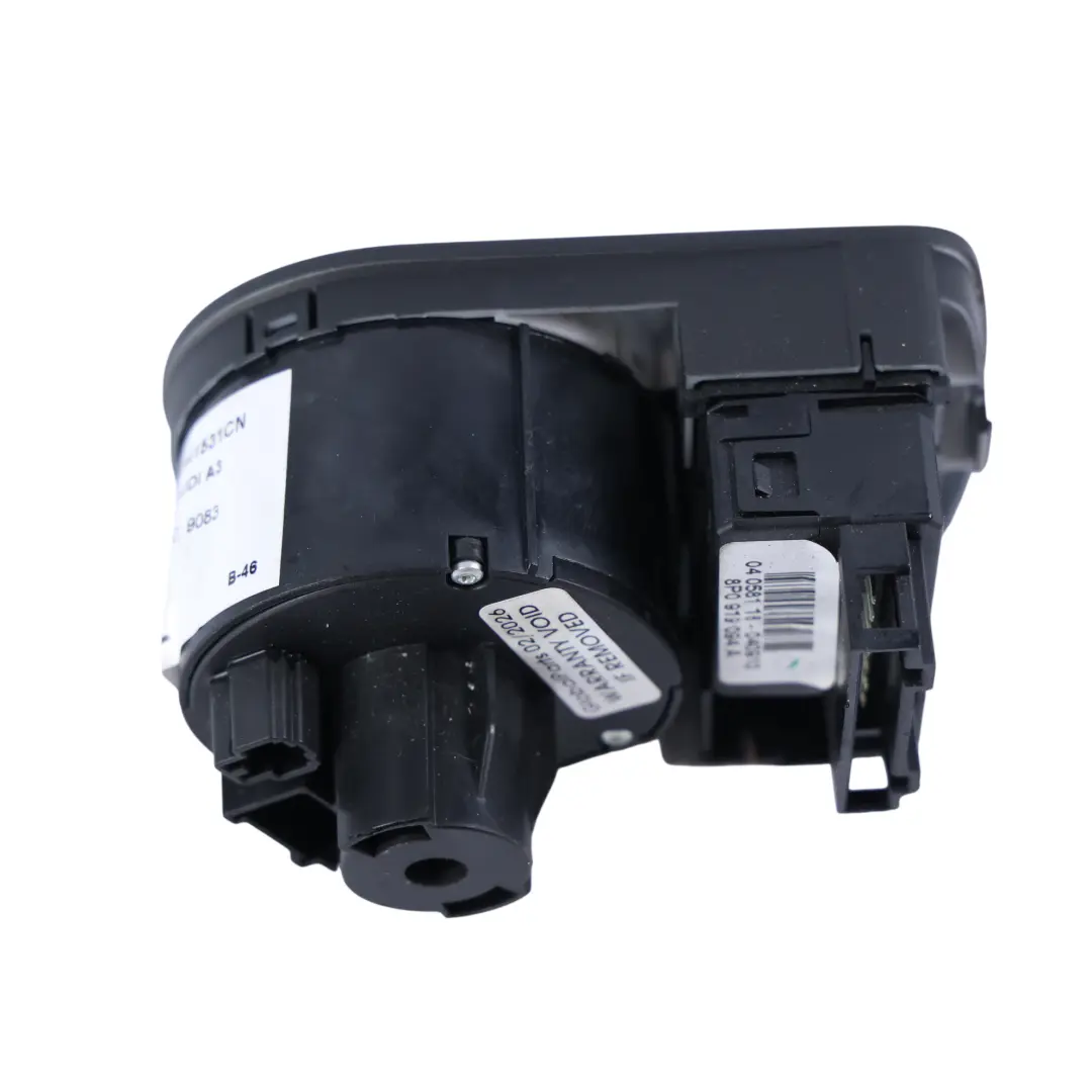 Audi A3 8P Fog Lamp Headlight Dashboard Control Switch Panel - SKU RHD-8P2941531CN - Part number 8P2941531CN