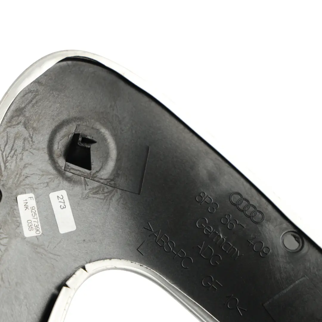 Audi A3 8P Door Card Trim Decor Garnish Strip Front Left N/S Aluminium - SKU 8P3867409 - Part number 8P3867409