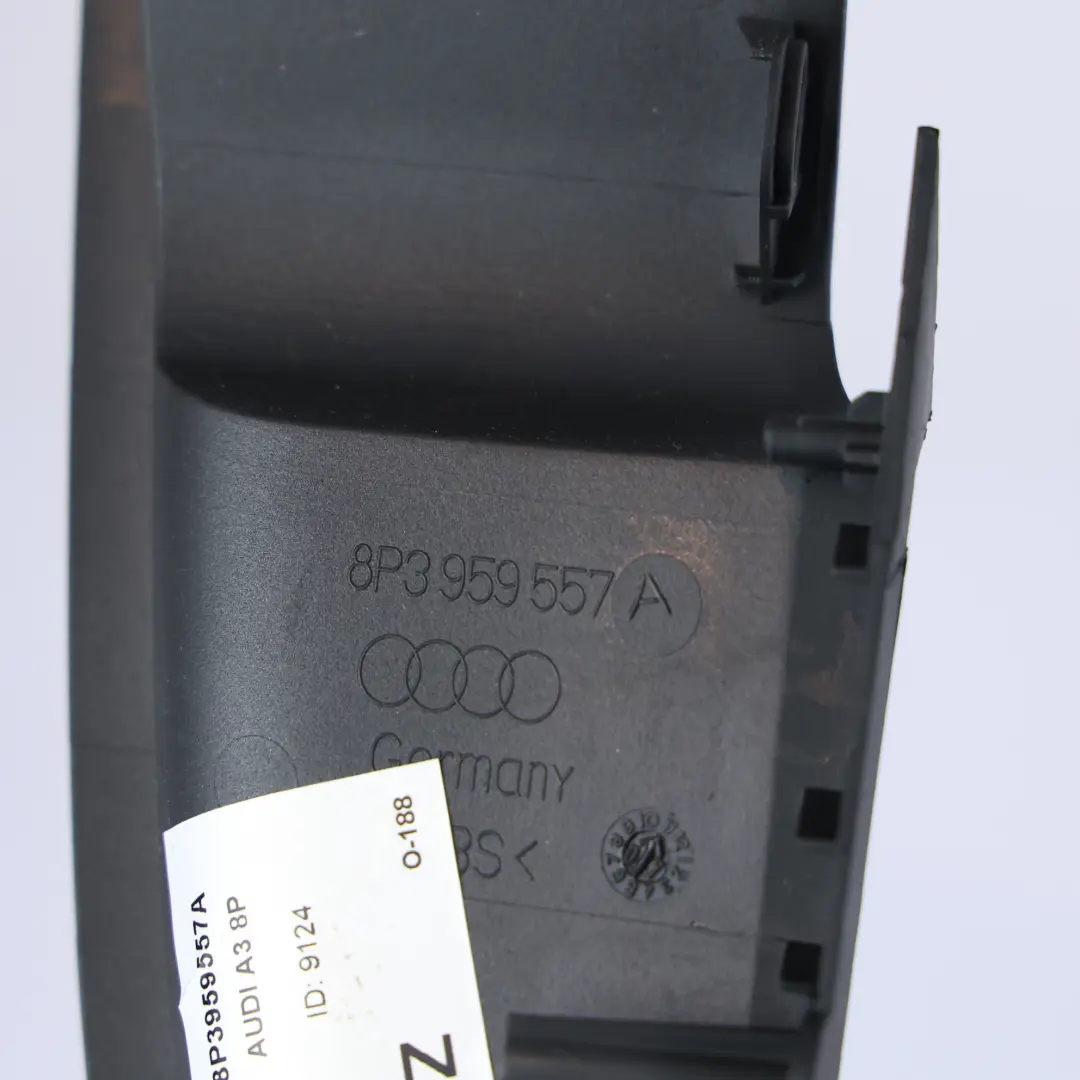 Audi A3 8P Pannello Copertura Portiera Posteriore Modanatura Sinistra - SKU 8P3959557A - Numero di parte 8P3959557A